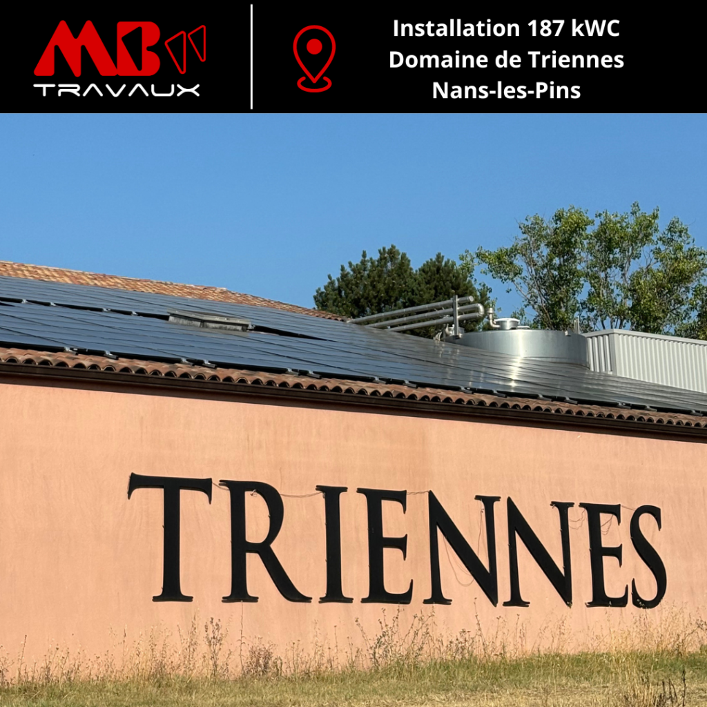 installation photovoltaïque à triennes dans le var